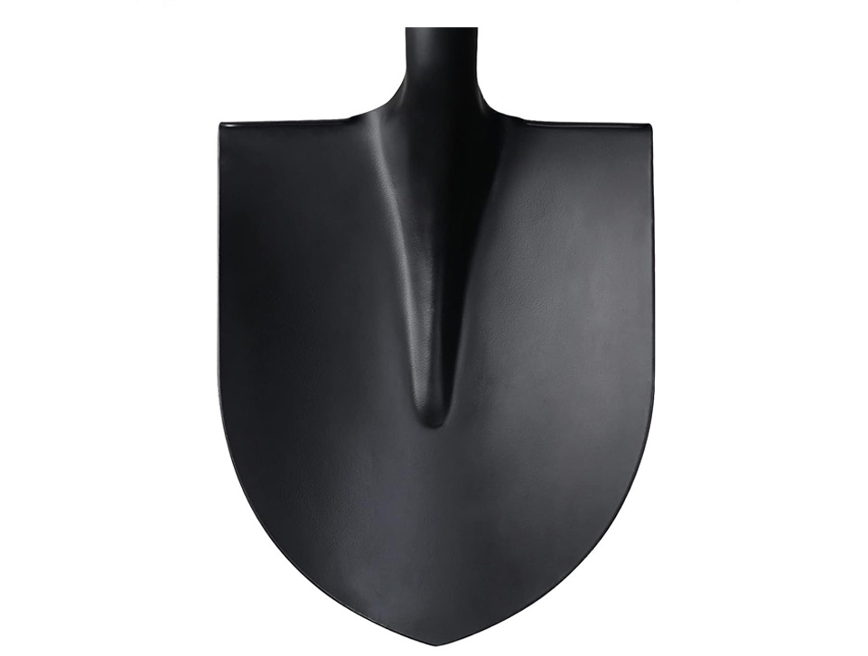 Garden Digging Shovel, Round Shovel, Wooden Garden Shovel With D-Handle